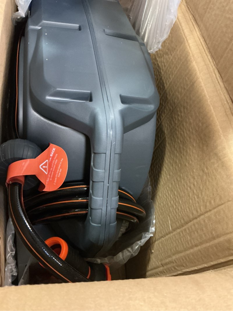 Condition photo showing Good Condition for Giraffe Tools PRO Heavy Duty Retractable Garden Hose Reel - 78ft 1/2 Inch Auto Rewind with Any-Length Lock, Wall Mounted Metal Bracket, Commercial Grade for Patio & Lawn (Dark Grey) 78FT Hose Reel