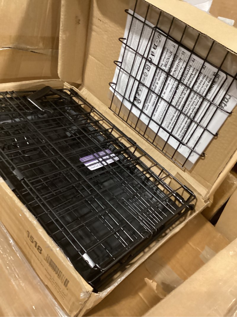 Condition photo showing Good Condition for Midwest Homes for Pets 18-Inch iCrate for Tiny Breeds, Up to 10 lbs, Single Door Folding Dog Crate with Divider Panel, Leak-Proof Tray & Secure Latch, Portable, Durable & Easy to Assemble 18.0"L x 12.0"W x 14.0"H Single Door