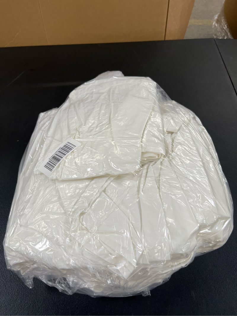 Condition photo showing Good Condition for classic organic percale sheet set, queen, white