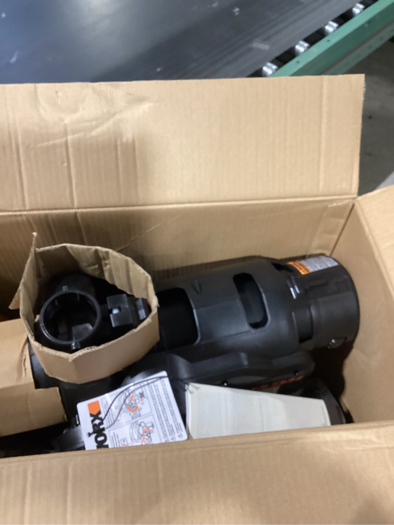 Condition photo showing Good Condition for WORX Trivac 3-in-1 Electric Leaf Blower for Lawn Care, Leaf Mulcher/Leaf Vacuum with Bag, 350 CFM & 210 MPH, Leaf Shredder with Metal Impeller, Reusable Bag Included, Corded, WG505.2 350CFM w/LeafPro Collection System