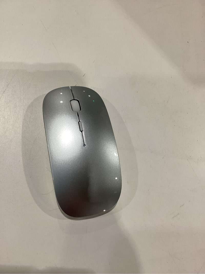 Condition photo showing New/Like New for wireless mouse for laptop, bluetooth mouse for macbook pro/air/mac/ipad/chromebook/computer -rechargeale dual mode(usb 2.4ghz + bluetooth 5.2) silent cordless mice with usb c adapter,silver