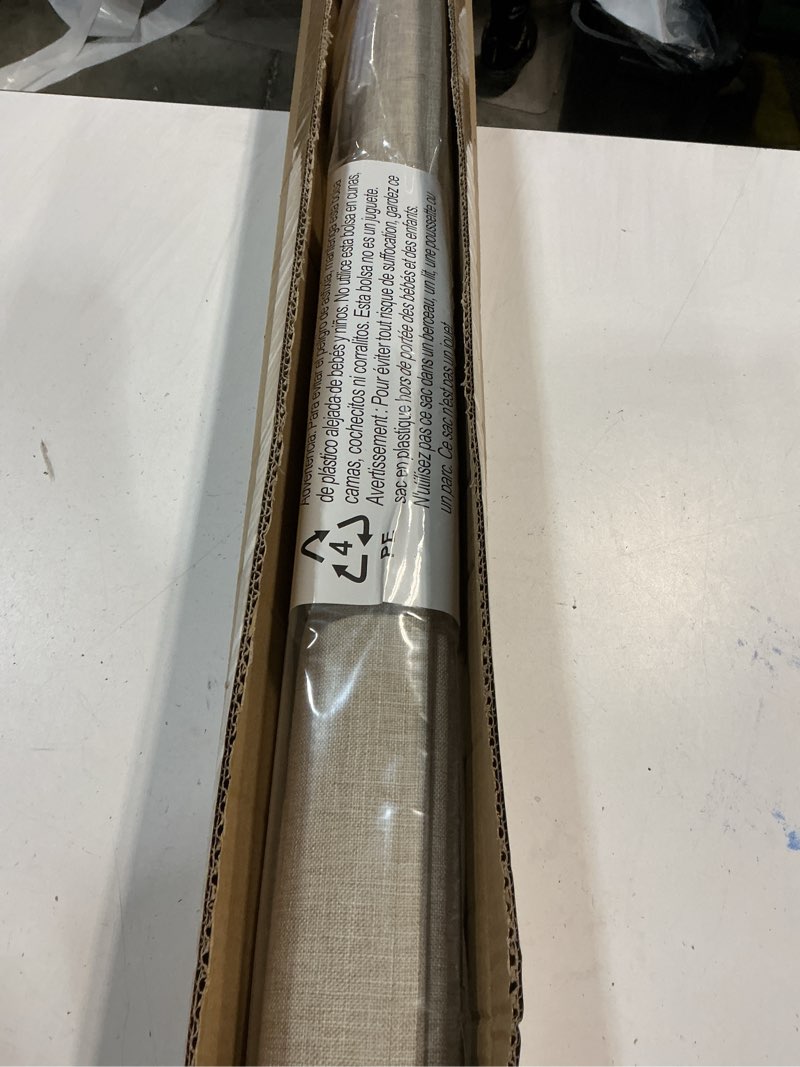 Condition photo showing New/Like New for LazBlinds No Tools No Drill Cordless Roman Shades for Windows, Blackout Thermal Insulated UV Blocking Window Blinds, Lightweight Fabric Blinds for Indoor Windows, 35" W x 60" H, Blackout - Beige Beige 35" W x 60" H