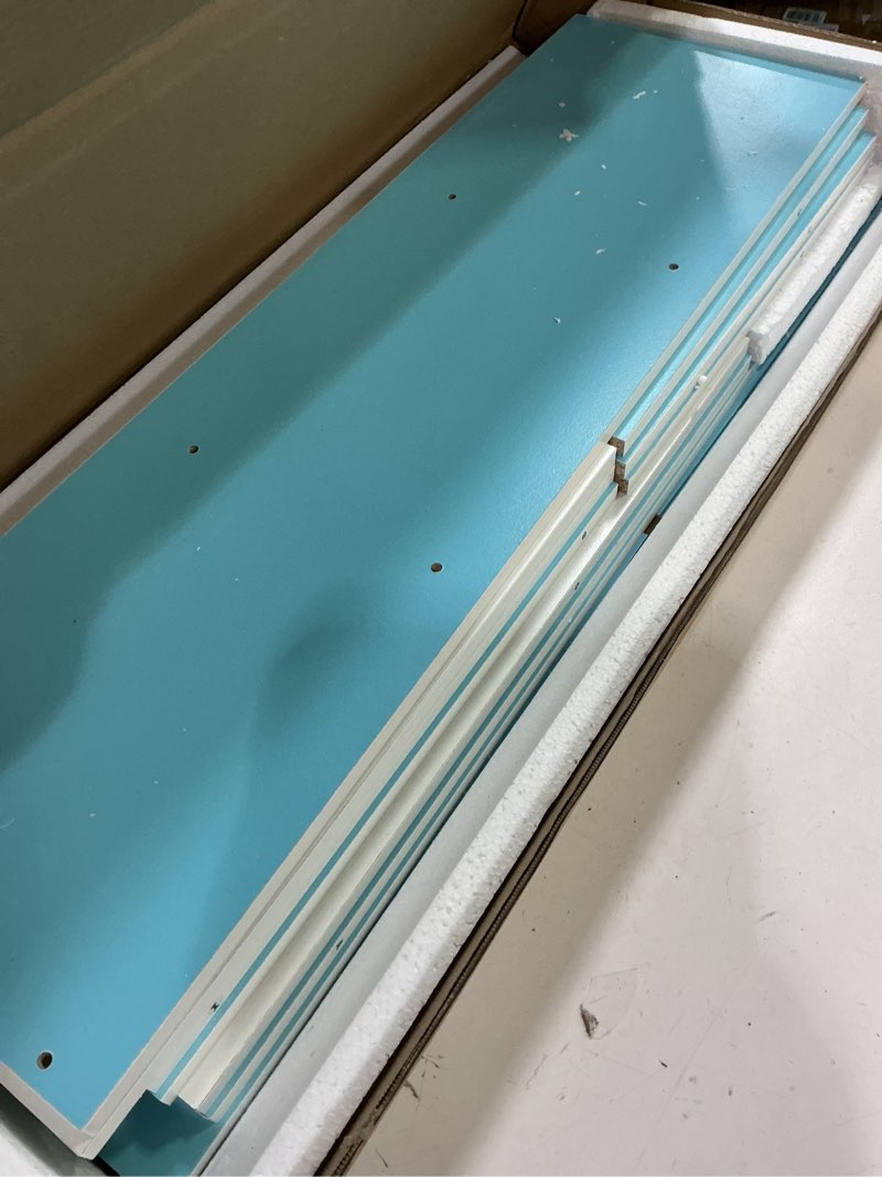 Condition photo showing Good Condition for furinno luder bookcase / book / storage , 5-tier, white / light blue