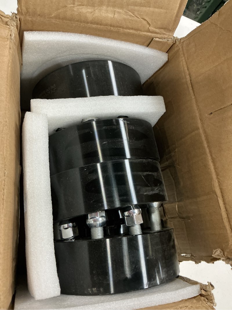 Condition photo showing As Is for flycle 2 inch 5x5 hubcentric wheel spacers for 2018-2025 wrangler jl/jlu, 2019-2025 gladiator jt, 5x127mm forged wheel spacer with 14x1.5 studs & 71.5mm for 2011-2025 grand cherokee wk2 durango 2 inch 5x5'' 14x1.5