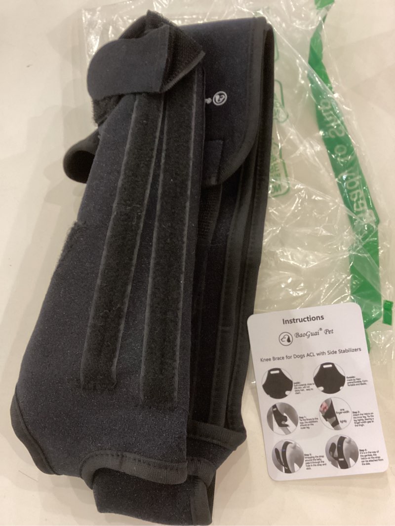 baoguai knee brace for dogs acl with side stabilizers,knee cap dislocation, arthritis - keeps the jo