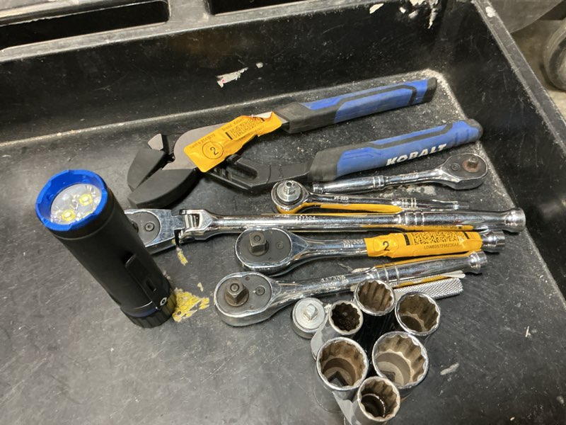 Condition photo showing As Is for tool lot assorted