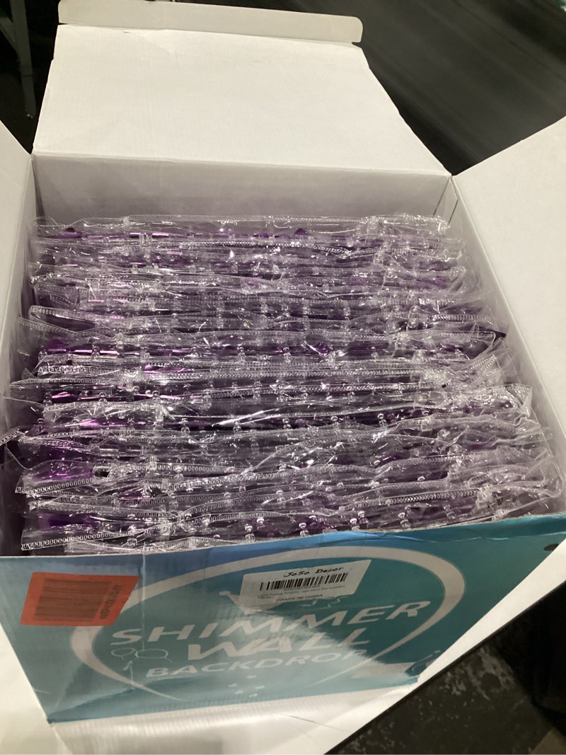 Condition photo showing New/Like New for Light Purple Sequin Backdrop 6ftx6ft Shimmer Wall Backdrop Photo Backdrops for Birthday Anniversary Wedding Engagement Decorations