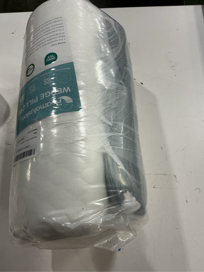 Condition photo showing New/Like New for 3PCS Bed Wedge Pillow for Sleeping, 20-in-1 Adjustable Memory Foam Pillow Wedge for Back Leg Pain Relief, 23" Wide Wedge Pillow for After Surgery, Acid Reflux, Snoring, Back Pain