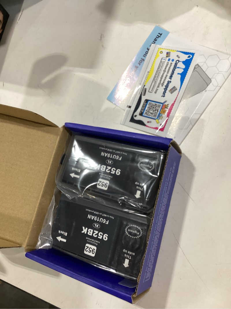 Condition photo showing New/Like New for colorfly 952xl ink cartridges combo pack replacement for hp 952xl 952 xl ink cartridges to use with hp officejet pro 8710 7740 8720 8702 8210 7720 8715 8730 8740 8216 printer (black, 2 pack)