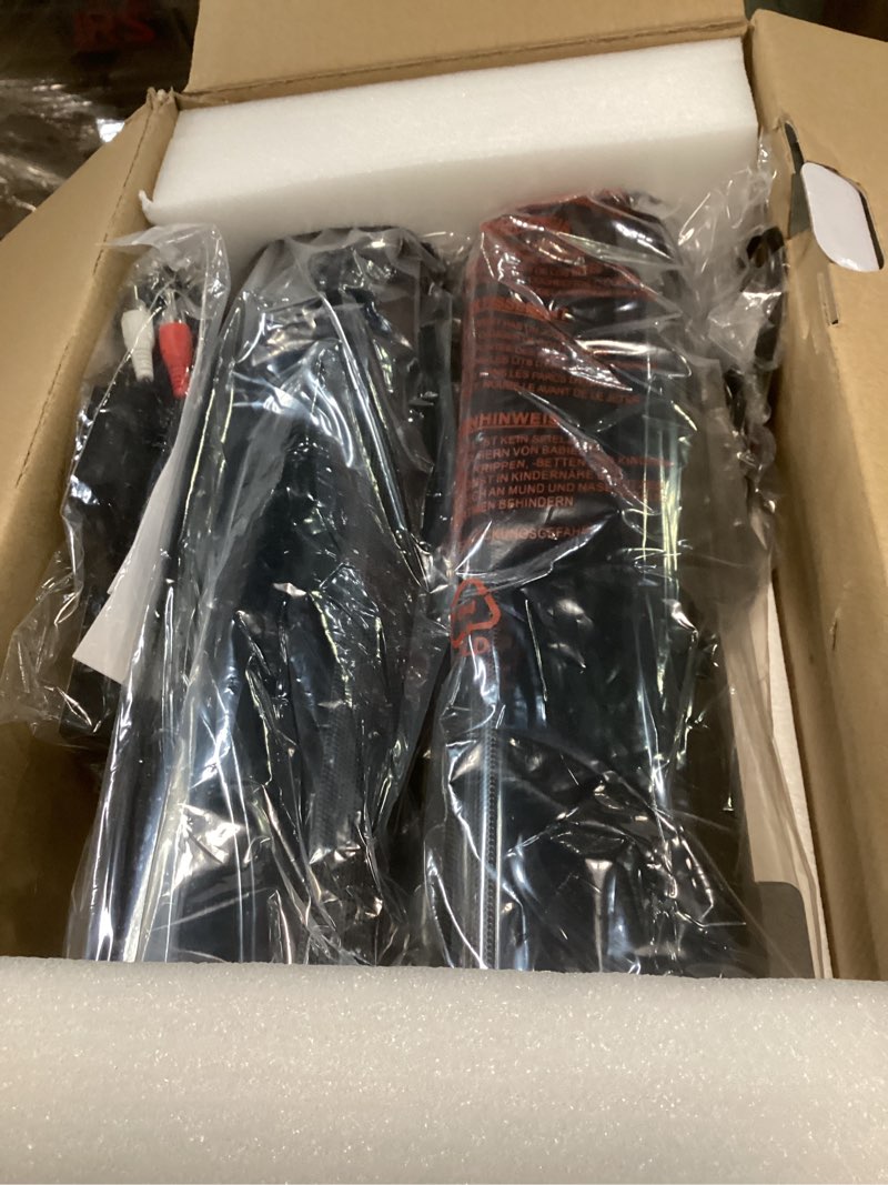 Condition photo showing Good Condition for Karaoke Soundbar with Subwoofer for TV: Sound Bar with 2 Wireless Microphones - Home Theater Surround Sound System - Bluetooth Speaker with Remote Supports HDMI ARC/Optical/AUX/USB for TV/PC