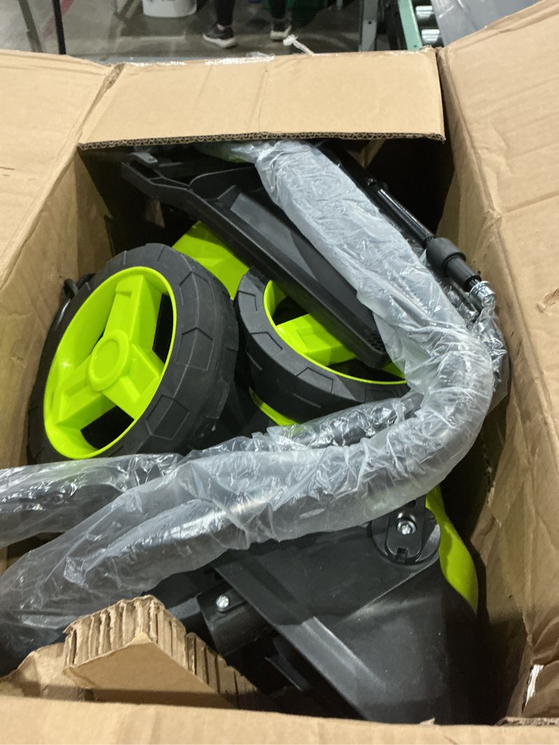 Condition photo showing Good Condition for wood chipper, 15-amp 1.8" cutting diameter electric wood chipper & shredder with 50l collection bag, efficient mulcher for easy cleanup and ideal for yard waste, branches, and leaves