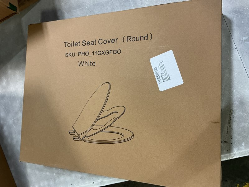 Condition photo showing New/Like New for Toilet Seat, Round Toilet Seat with Toddler Seat Built in, Potty Training Toilet Seat Round Fits Both Adult and Child, with Soft Close, Never Loosen, Easy Install and clean - White, Round White Round with Toddler Seat