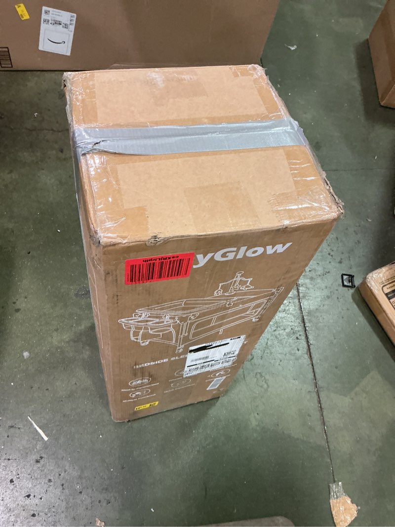 Condition photo showing Good Condition for 4 in 1 Baby Bassinet, Pack and Play, Bedside Crib Sleeper, Diaper Changer, Quickly Assembled and Folded Portable Crib with Mattress and Mosquito Net, Easy to Carry Beige