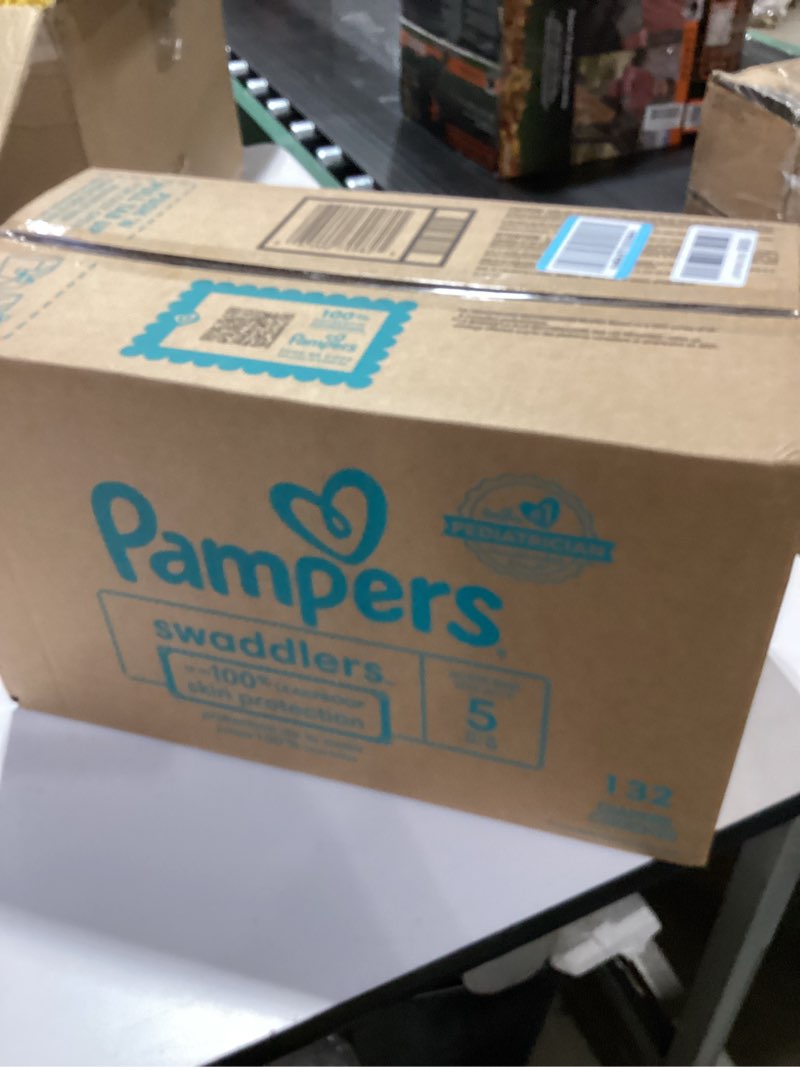 Condition photo showing New/Like New for Pampers Swaddlers Diapers Size 5  132 Count (Select for More Options)