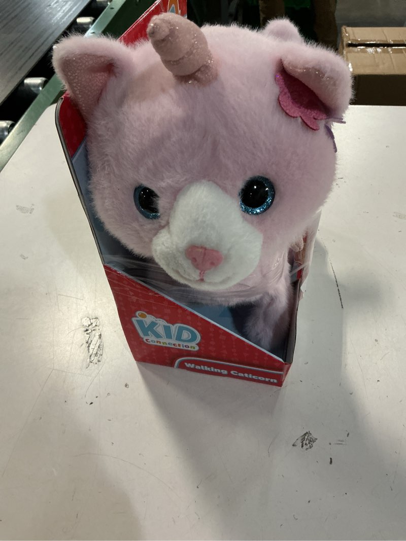 Condition photo showing Good Condition for kid connection electronic walking pet caticorn, 11in height, toddler plush toys