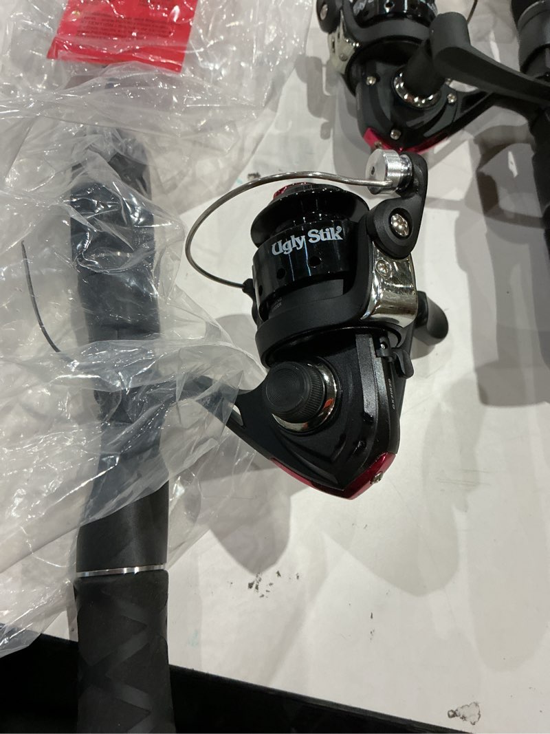Condition photo showing New/Like New for ugly stik gx2 ice spinning reel and fishing rod combo