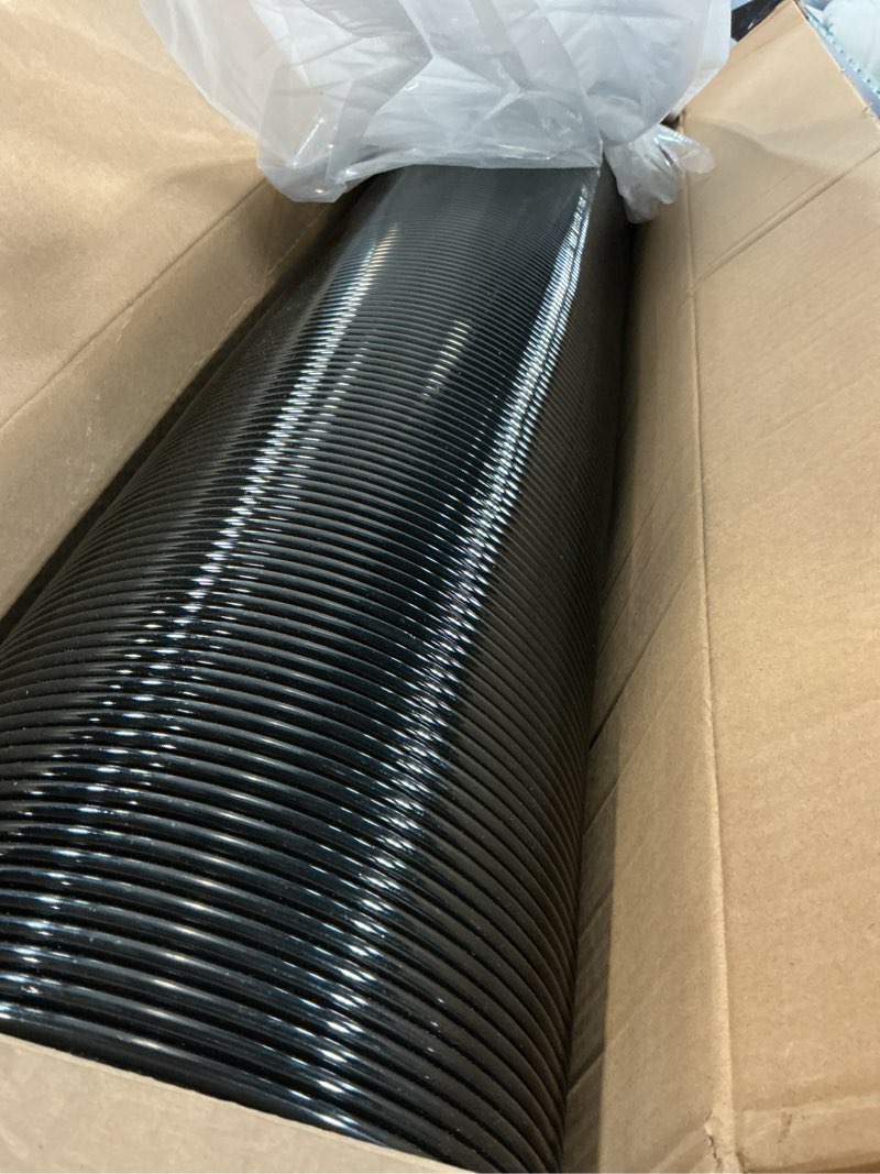Condition photo showing Good Condition for 8 inch leaf vacuum hose, 8 inch leaf vac hose 8ft pu flexible grass catcher hose, heavy duty crush resistant lawn bagger hose, smooth interior high airflow, universal fit models 8008 / lvh-88