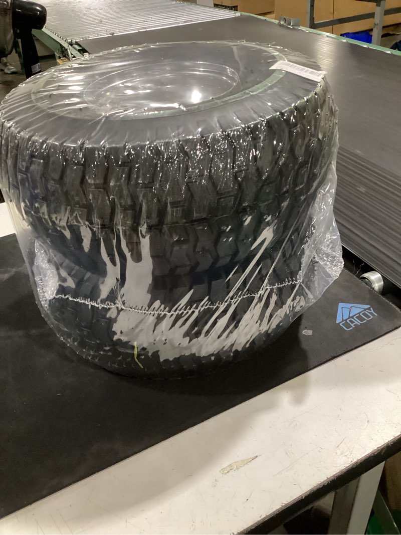 Condition photo showing New/Like New for 15x6.00-6 lawn mower tire and wheel front tire compatible with john deere craftsman husqvarna riding mowers lawn tractors