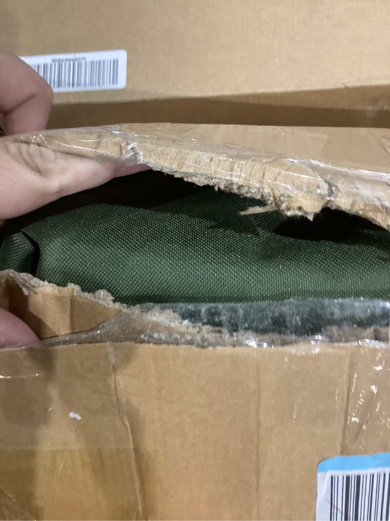 Condition photo showing New/Like New for Oversized Camping Chair Padded Camping Chairs Heavy-Duty Foldable Camping Chairs with Cup Holder and Cooler Bag Portable Lawn Chair for Sports Outdoors-Support 450LBS, Green Green Single Pack