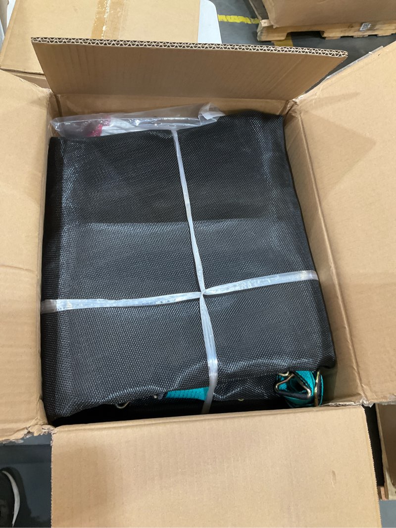 Condition photo showing Good Condition for trampoline replacement mat – fit 14 ft frame with 72/84/96 v-hooks using 5.3-9.0" springs, uv-resistant, with install tool (spring not included) 14ft-72v-rings-5.3-5.7"spring-150.8"diam