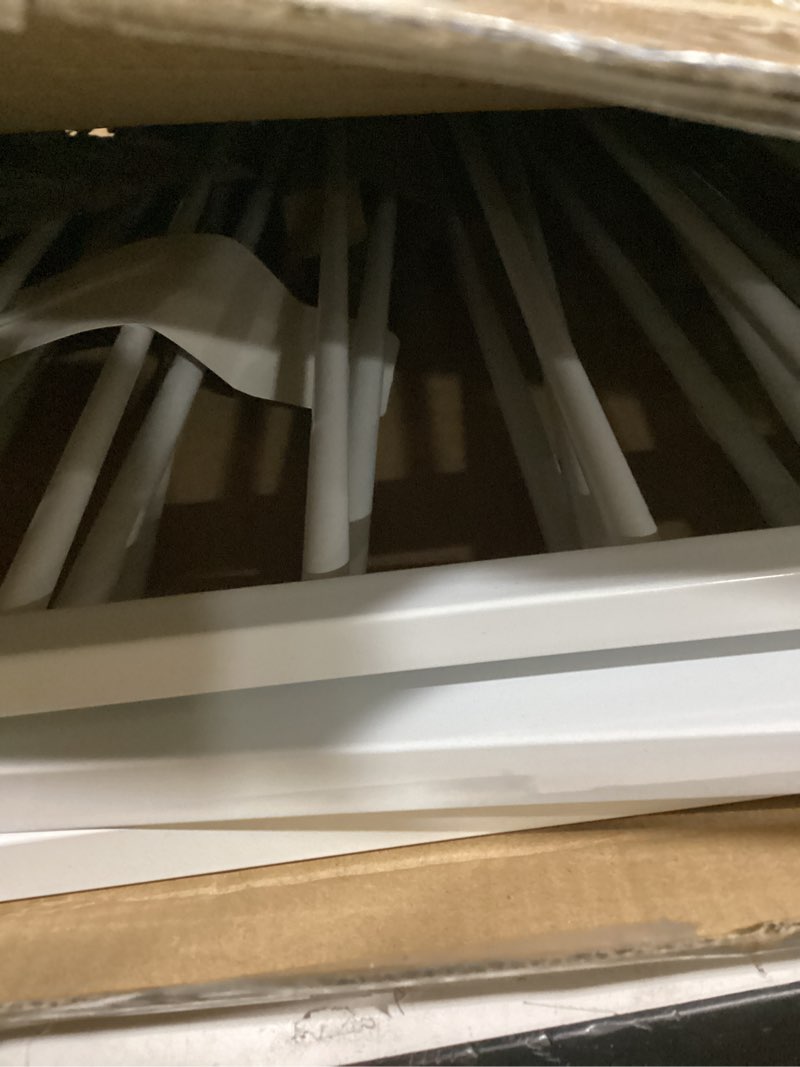 Condition photo showing As Is for ALLAIBB Extra Wide Pressure Mount Baby Gate Auto Close White Metal Child Dog Pet Safety Gates with Walk Through for Stairs,Doorways,Kitchen and Living Room(62.20-66.93"/158-170cm) White 62.20-66.93"/158-170cm