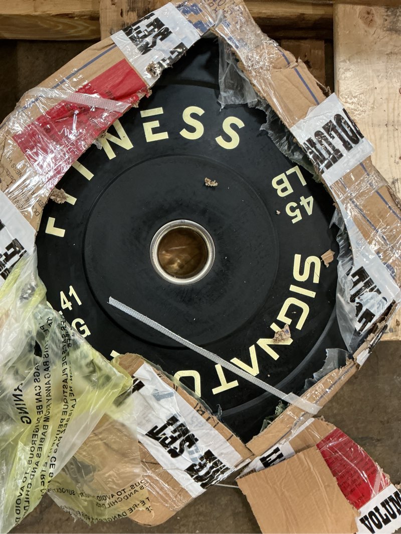 Fitness 45 lb Bumper Plate set 2 