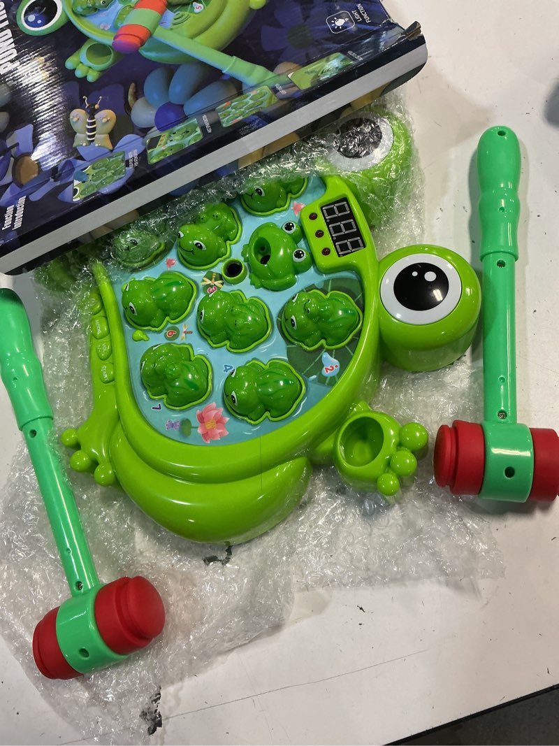 Condition photo showing Good Condition for hoperock toys for 2 3 4 5 year old boy,toddler toys age 2-4, whack a frog game,with 5 modes,45 levels,9 music spray and light-up, baby toy gifts for early learning, birthday gift for toddler boy toys