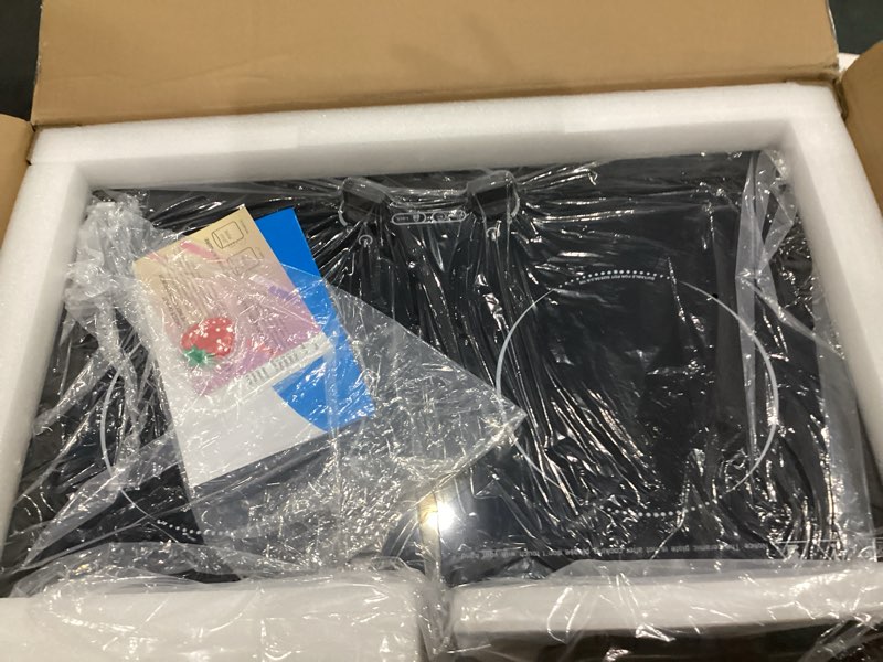 Condition photo showing Good Condition for vbgk induction cooktop,110v 4000w countertop burners with knob control,9 power levels, kids lock & timer,led touch control,overheat protection electric stove,2 burner induction cooktop