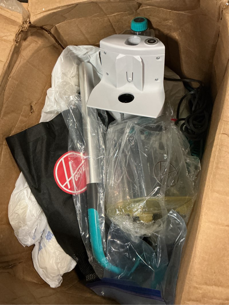 Condition photo showing As Is for Hoover Smartwash Automatic Carpet Cleaner Machine, FH52000, Turquoise