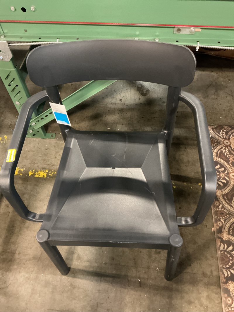 Condition photo showing Good Condition for elba outdoor patio stack dining chair black - room essentials™