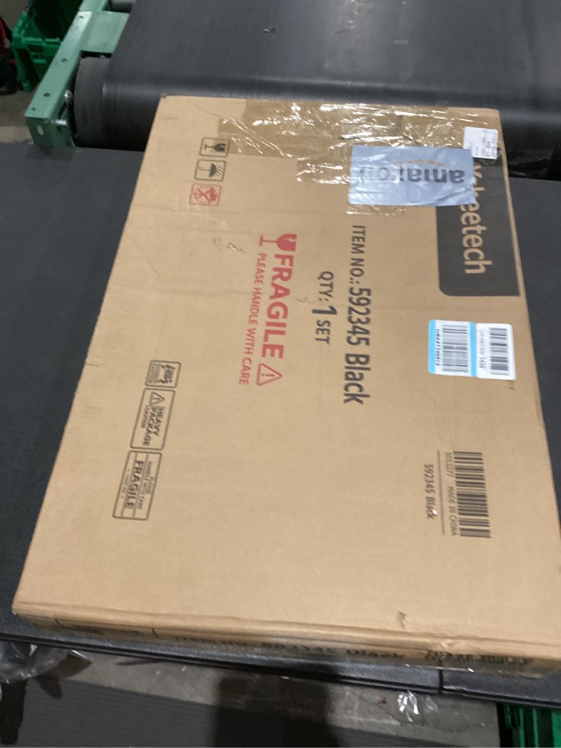 Condition photo showing As Is for Yaheetech 35 inch Wrought Iron Bird Cage w/Play Open Top and Rolling Stand for Small Birds Like Parrots Conure Lovebird Cockatiel Lovebirds Budgies Black 18.0"L x 18.0"W x 35.0"H