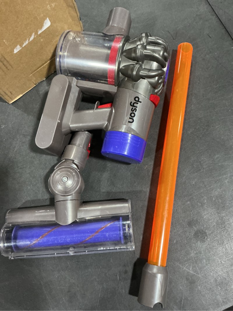 Condition photo showing Good Condition for Casdon Dyson Cordless Vacuum Interactive & Officially Licensed Toy Dyson Vacuum For Children Aged 3+ Realistic Role-Play Fun, Purple and Orange