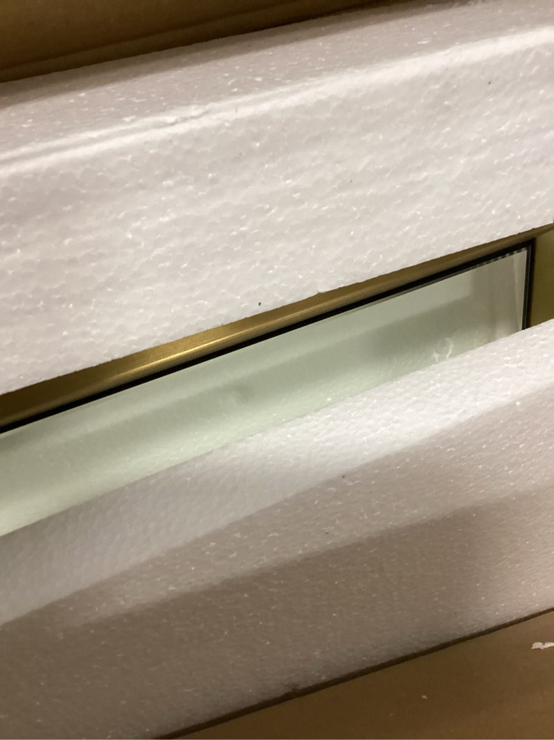 Condition photo showing Good Condition for Essential 24" W x 36" H Transitional Rectangular Metal Framed Bathroom Wall Mirror