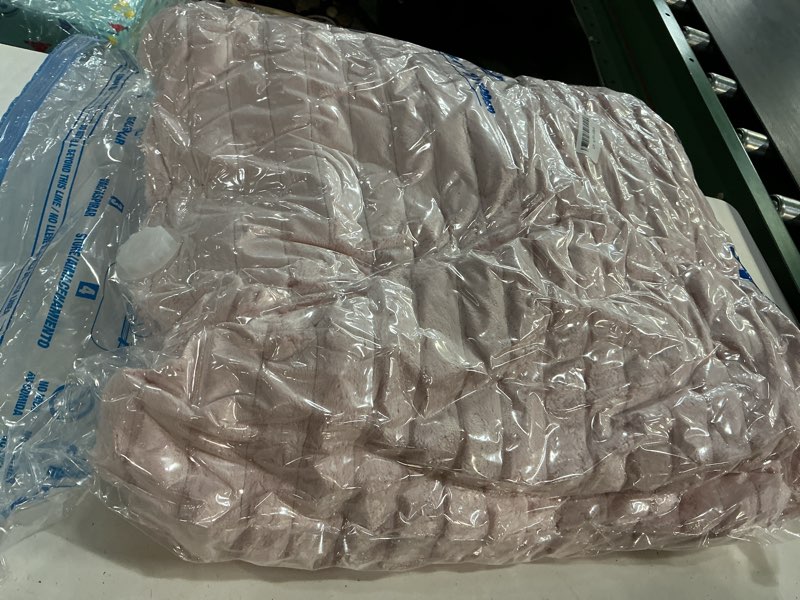 Condition photo showing Good Condition for bedelite fleece twin comforter set -super soft & warm fluffy pink bedding, luxury fuzzy heavy bed set for winter with 1 pillow case pink twin