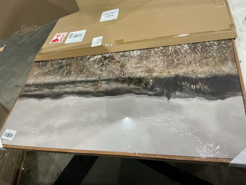 Condition photo showing New/Like New for insimsea golden framed vintage canvas wall art white clouds over vast grassland landscape classical painting 24x36in, rustic neutral hills scenery nature meadow prints, decor for bedroom office clouds over vast grassland 36"l x 24"w