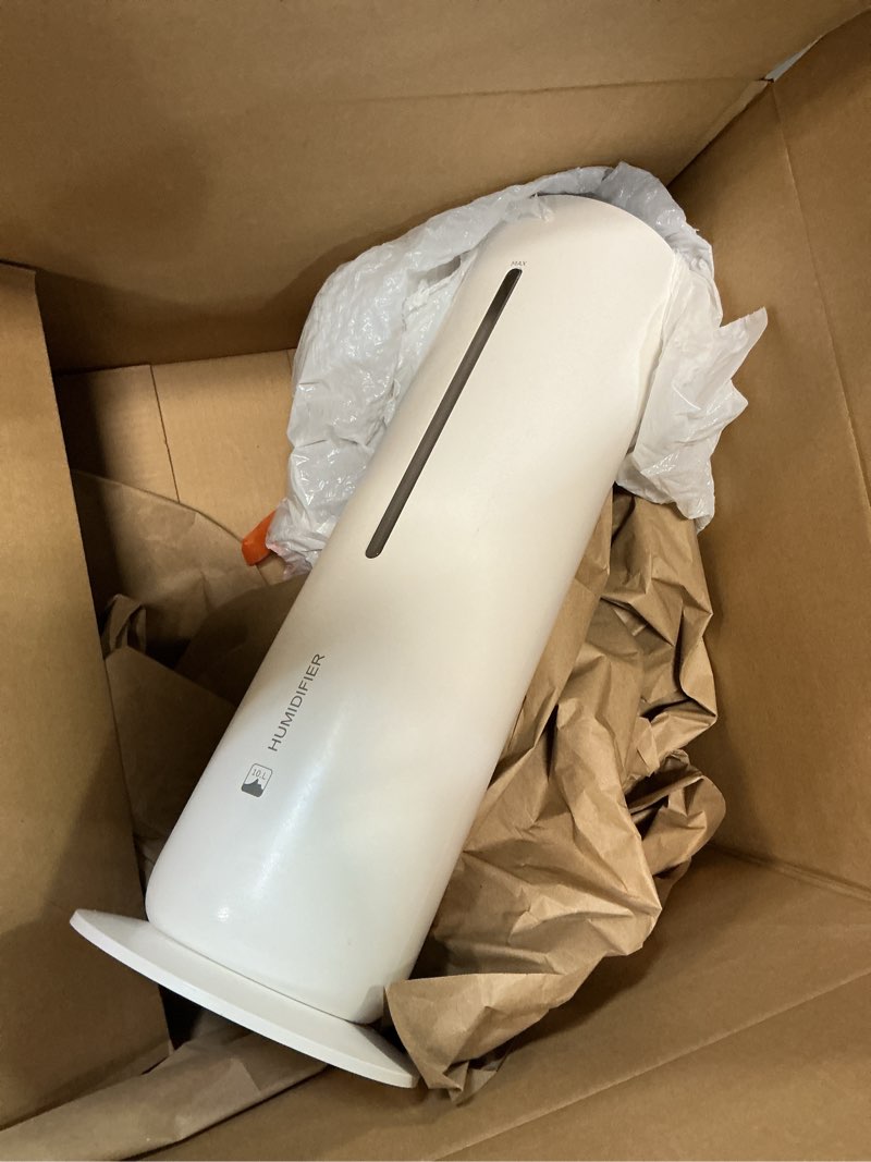 Condition photo showing As Is for 10L/2.6Gal Smart Humidifiers for Bedroom Large Room up to 600ft², 100H Runtime Cool Mist Top Fill, Ultra Quiet 30dB, Auto Control, Essential Oil Tray, Perfect for Bedroom, Office, Baby, White