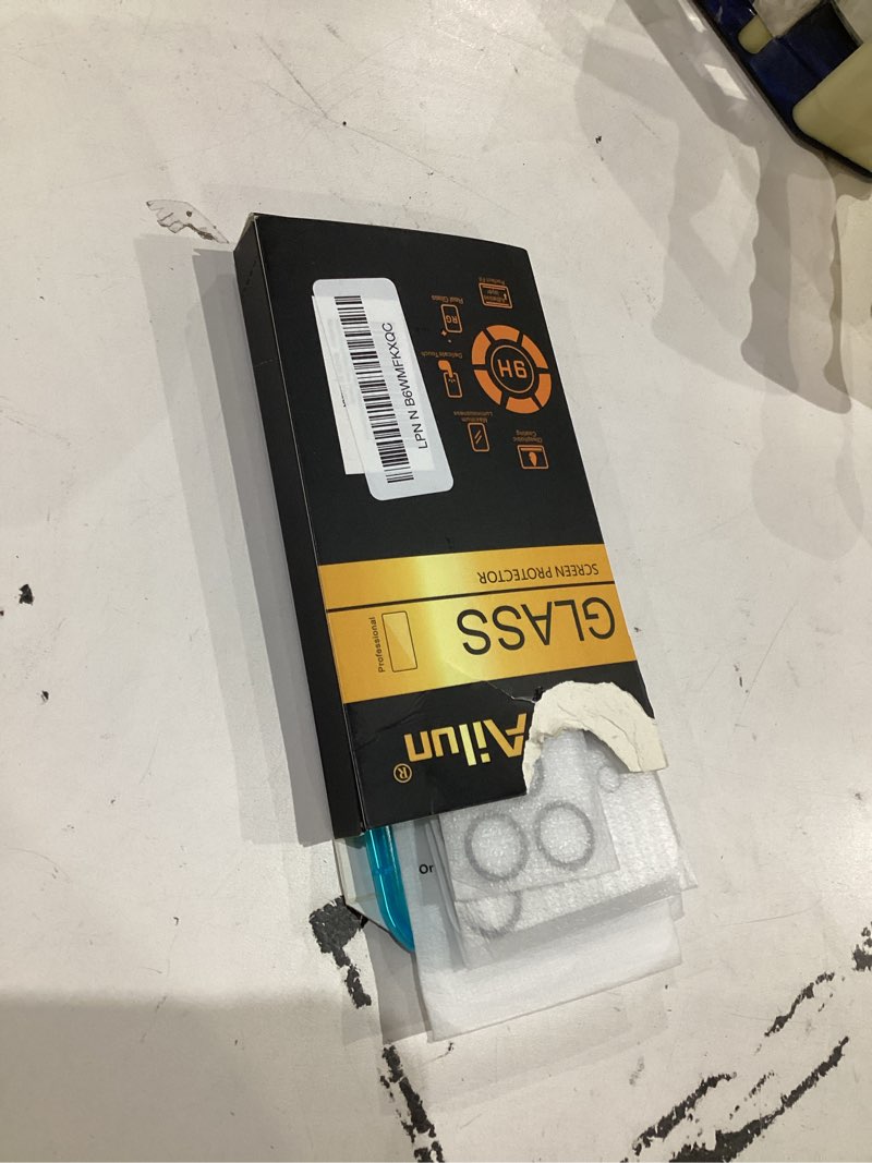 Condition photo showing As Is for Ailun 3 Pack Screen Protector for iPhone 17 Pro [6.3 inch] + 3 Pack Camera Lens Protector with Installation Frame,Sensor Protection,Dynamic Island Compatible,Case Friendly Tempered Glass Film