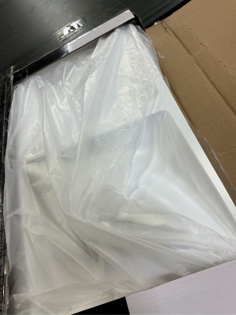 Condition photo showing New/Like New for art3d 19.7" x 19.7" (pack of 12) 3d wall panels lucky leaves pvc wall panel for inter decoration, living room, tv background, office, white 19.7" x 19.7" white 12
