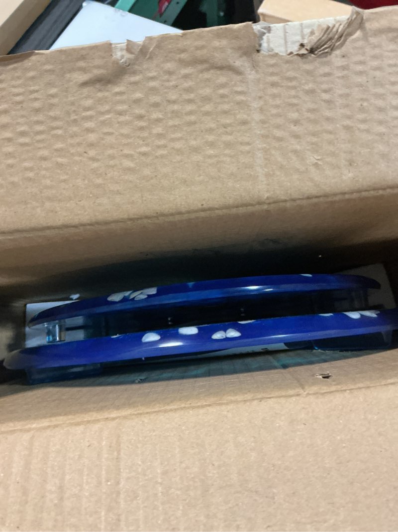 Condition photo showing Good Condition for Angol Shiold Round Ocean Resin Toilet Seat Slow Close Quick Release Metal Zinc Alloy Hinge Easy to Install also Easy to Clean, Decorative Acrylic Seats (17 Inch, Blue Ocean, Upgraded hinge) Transparent Blue Ocean Fish