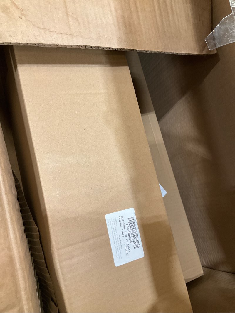 Condition photo showing New/Like New for wind tour portable camping table folding side table aluminum lightweight table with carry bag for outdoor cooking hiking picnics bbq travel (black)