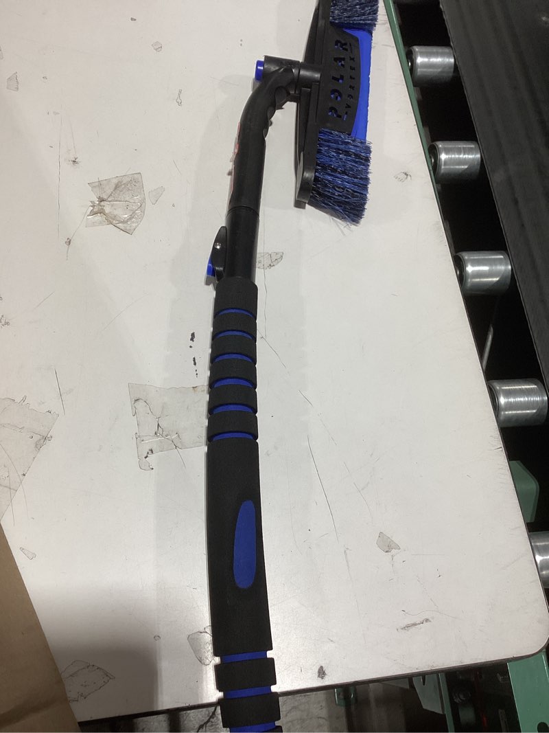 Condition photo showing New/Like New for helloleiboo 2025 Extra Long 55.7\" Ice Scrapers for Car Windshield Multi-Functional Detachable Car Ice Scraper with Foam Grip and 270° Pivoting Brush Head Snow Brush for SUV Truck Auto (Blue) ()