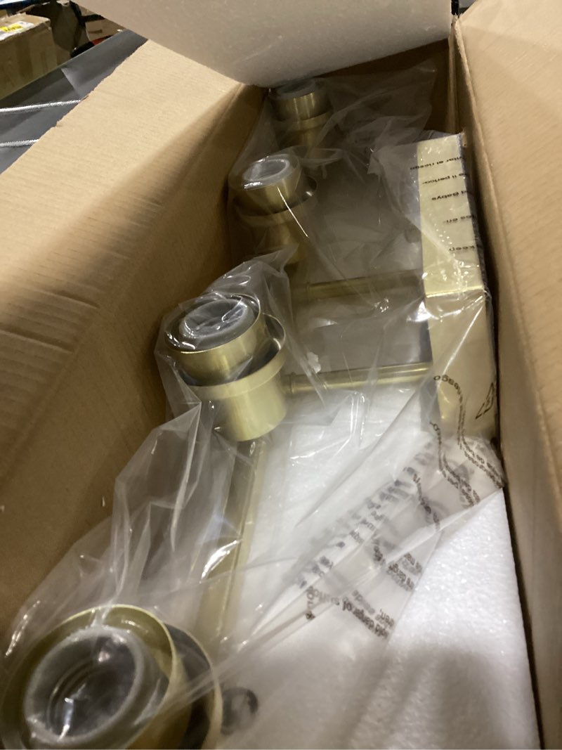 FILIMITIY 4LIGHTS GOLD BATHROOM LIGHT FIXTURE BRUSHED BRASS VANITY LIGHT WITH CLEAR GLASS SHADE