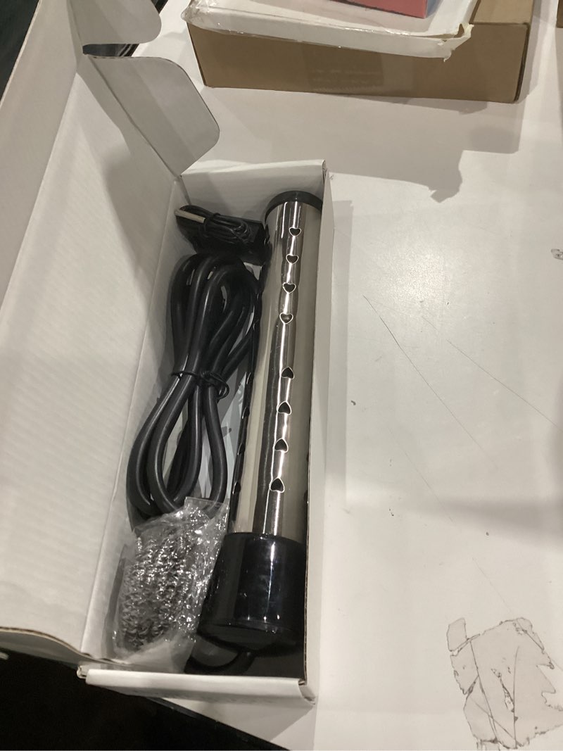 Condition photo showing Good Condition for Immersion Water Heater,Anti-scalding Bucket Heater with Stainless Steel Guard Heat 5 Gallons of Water in Minutes,Electric Pool Water Heater for Above Ground Pool Bathtub,Camping