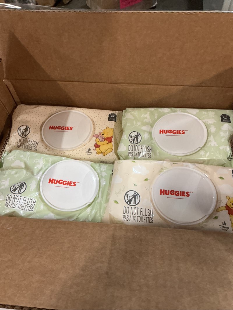 Condition photo showing New/Like New for Huggies Natural Care Sensitive Baby Wipes, Unscented, Hypoallergenic, 99% Purified Water, 12 Flip-Top Packs (768 Wipes Total), Packaging May Vary 64 Count (Pack of 12)