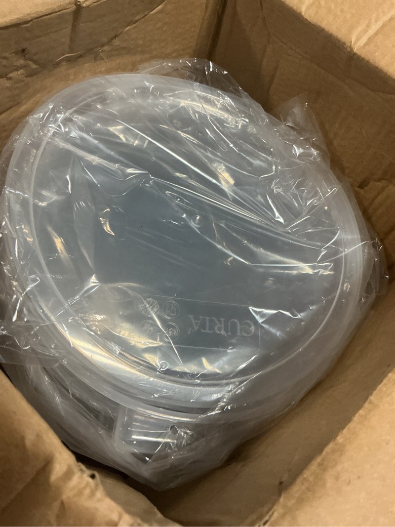 Condition photo showing Good Condition for curta 8 quart translucent round food storage container with lid, pack of 4 – nsf listed, bpa-free, commercial-grade polypropylene, freezer & dishwasher safe, non-stick, easy-read graduations 8 qt.