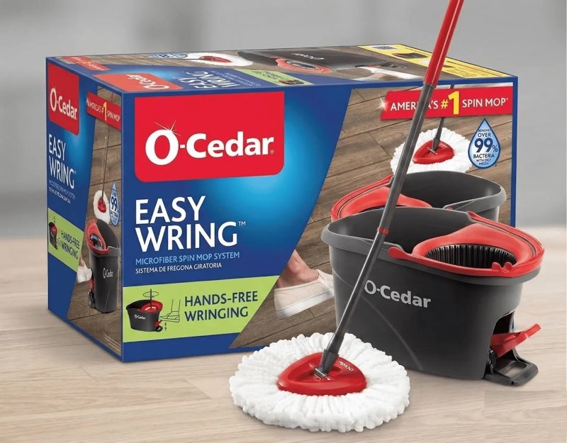 o-cedar easywring spin mop & bucket system