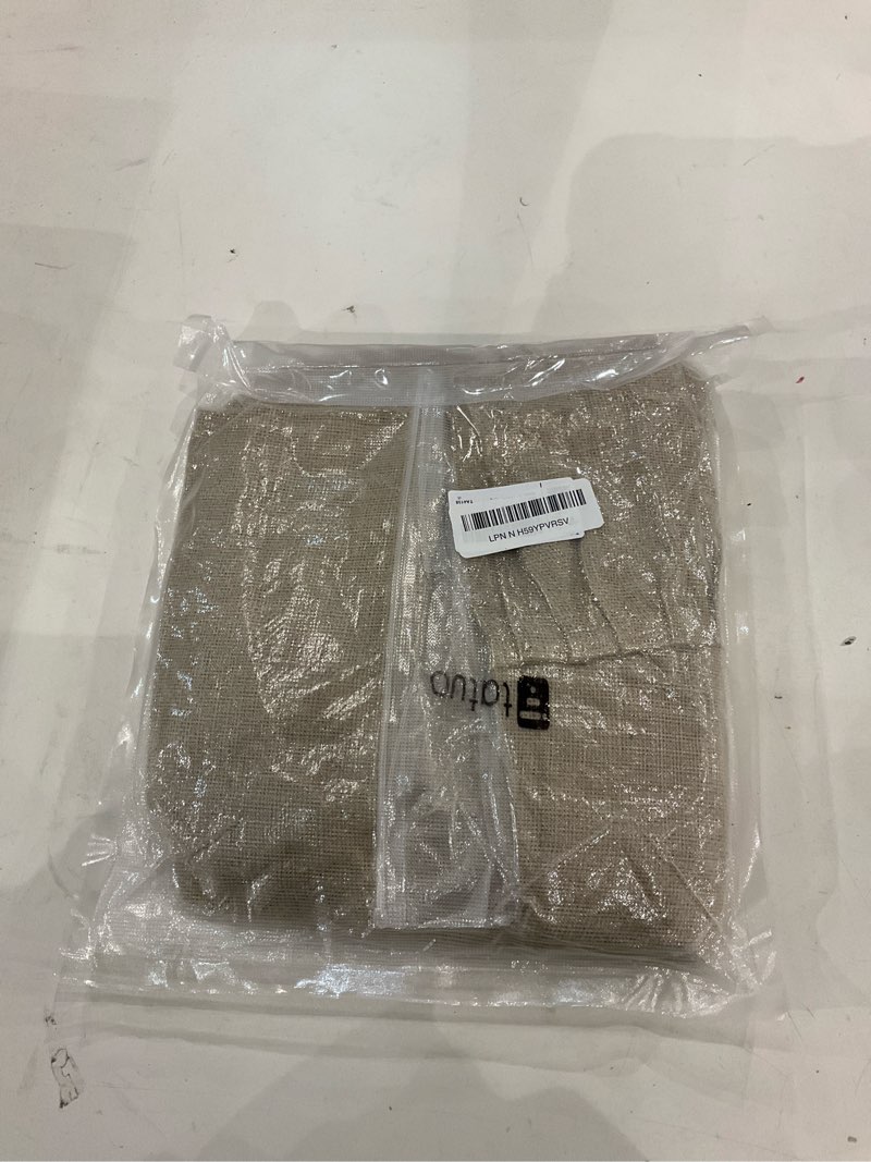 Condition photo showing New/Like New for Tatuo 40 Inch Christmas Tree Skirt Decorations Linen Burlap Tree Skirt Round Xmas Cover for Christmas Party Mat Fall Indoor Clearance Outdoor Holiday Family Winter Home Decorations(Linen Color) Linen Color 40 Inch