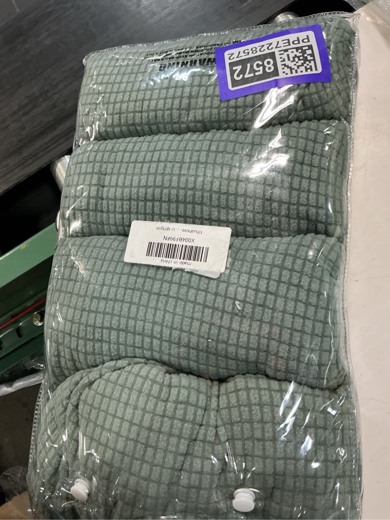 Condition photo showing New/Like New for 8pcs patio cushion covers.patio furniture couch seatslipcovers | washable fumiture protector, replacement for sofa sectionalchair elastic-bottomed sofa chair cover cyan? 8pcs