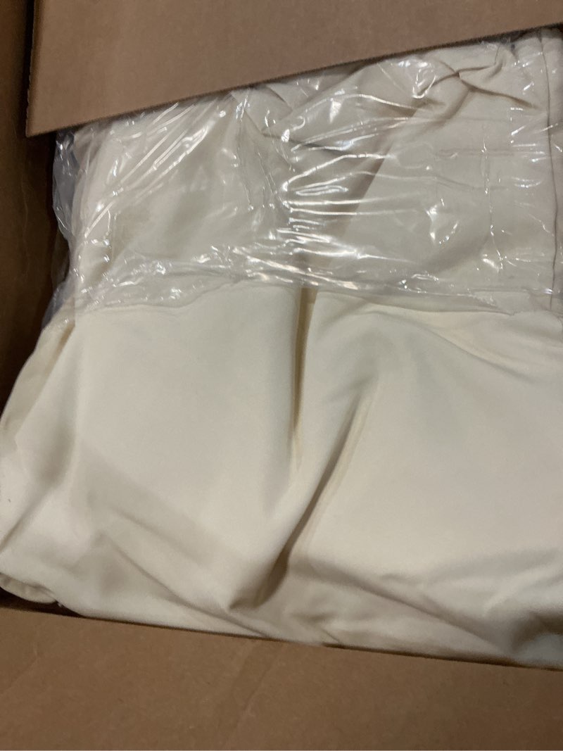 Condition photo showing As Is for preboun 6 pack outdoor chair cushions 19" x 19" x 3" patio waterproof fade resistant seat cushions with ties replacement chair pads for patio furniture garden sofa couch (beige) beige 19" x 19" x 3"