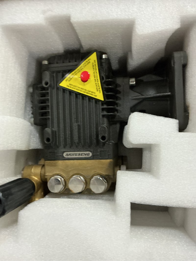 Condition photo showing Good Condition for anjiseng pressure washer pump 25.4 4400psi 4.8gpm water pressure pump for gas pressure washer – 15l/min 0-300bar 1 inch shaft horizontal triplex plunger high pressure washer